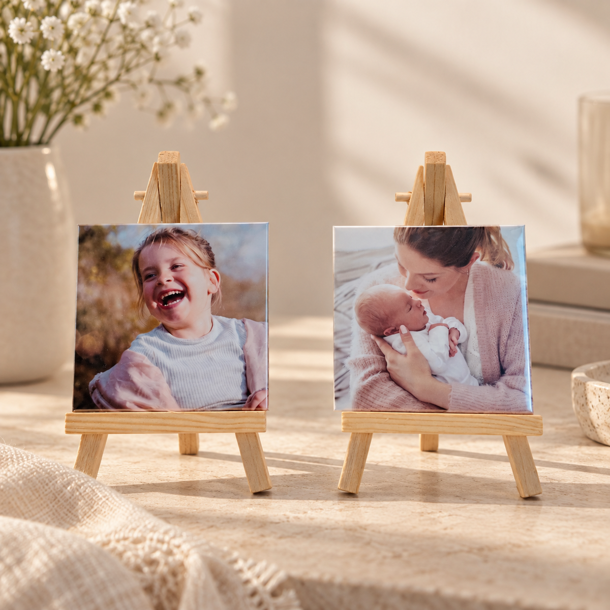 Personalised 63.5mm square fridge magnet keepsake