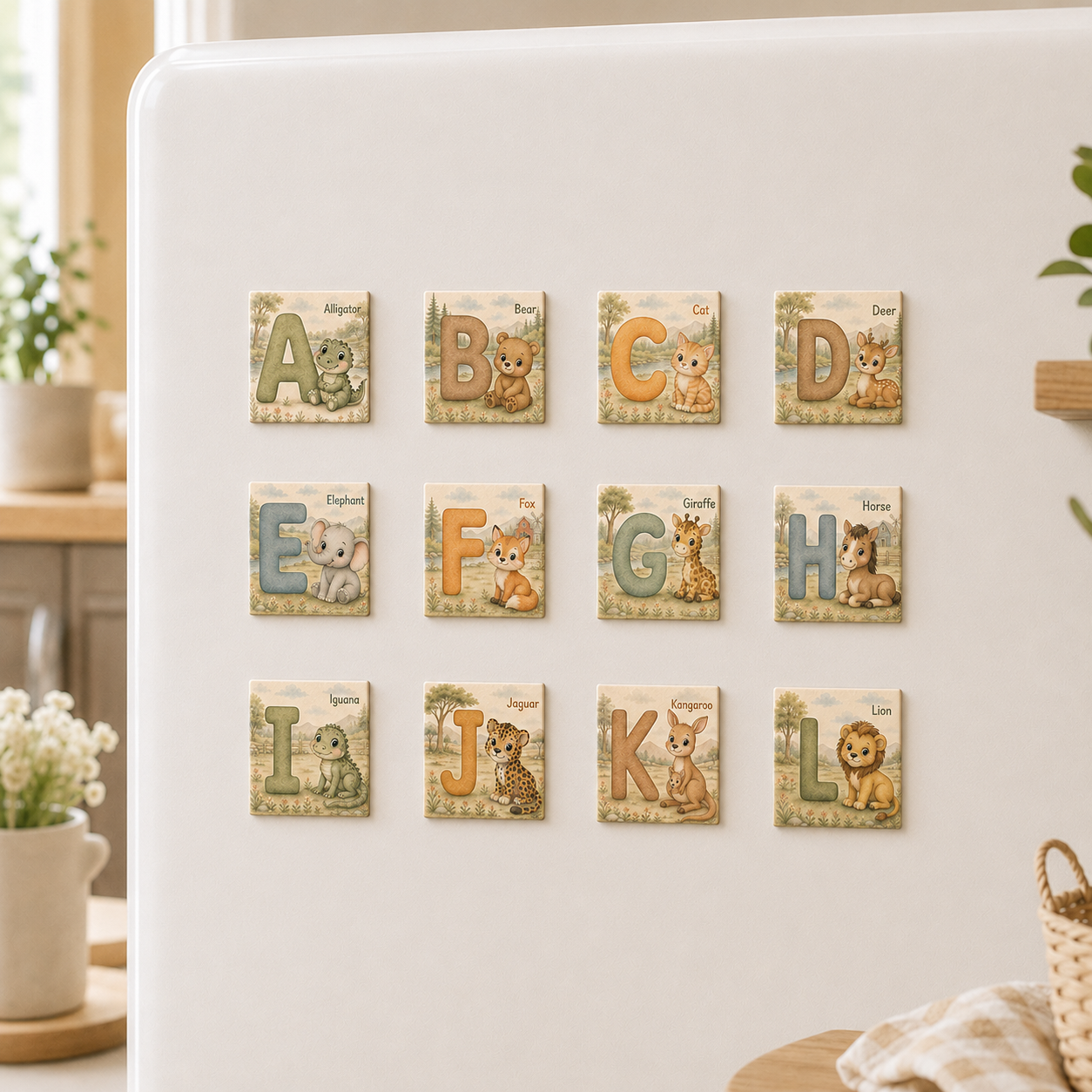 Alphabet Animal Magnet Set - A-Z