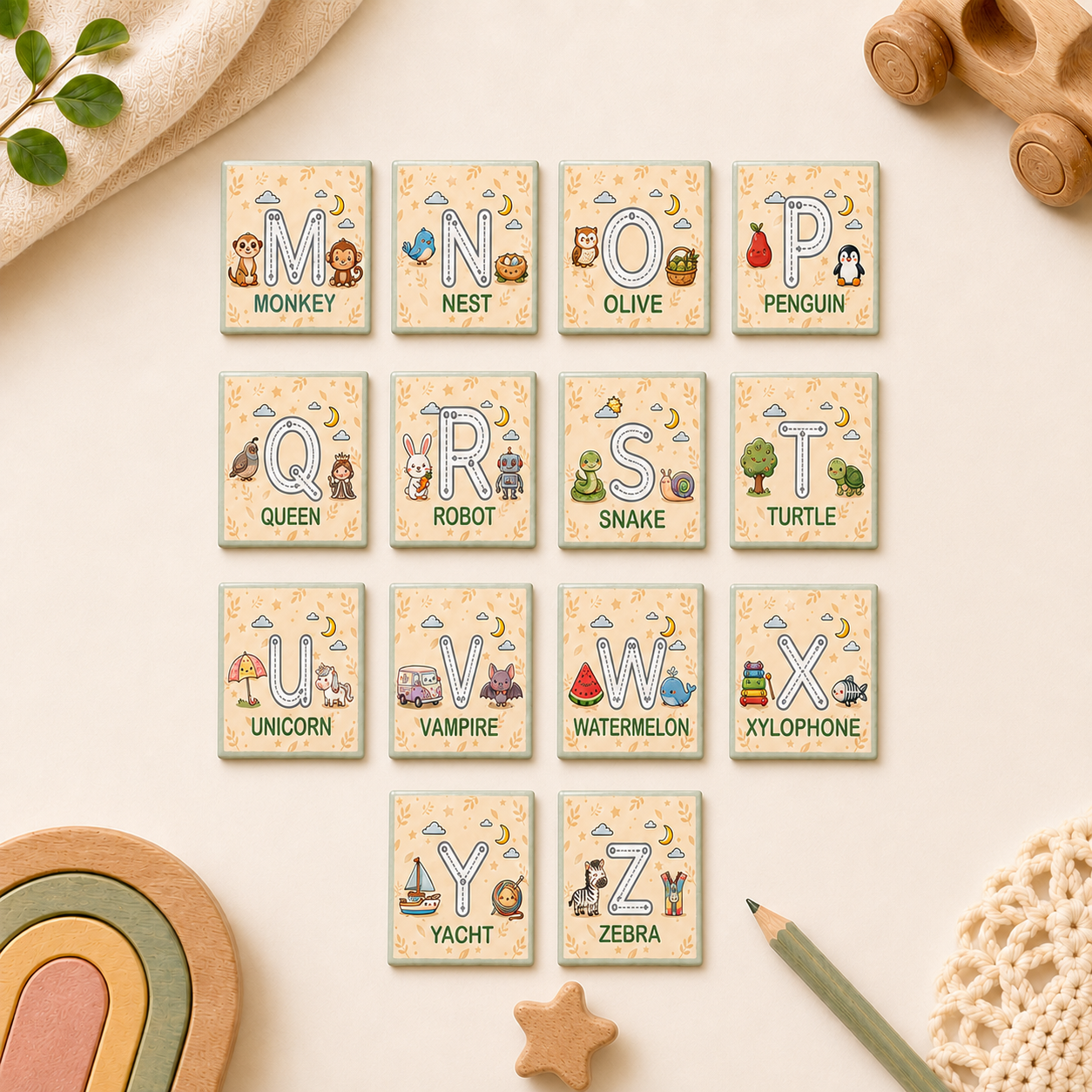Alphabet Traceable Magnet Set - A-Z